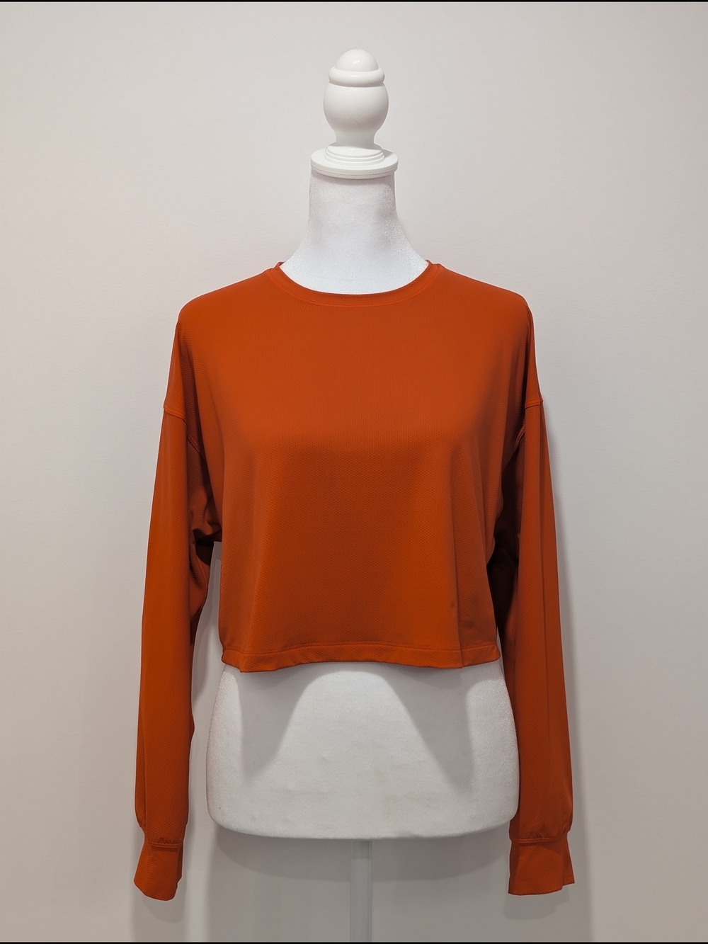 Lululemon Muscle Love Long Sleeve Cropped Shirt - Autumn Red